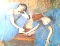 Pastellkreide von E. Degas