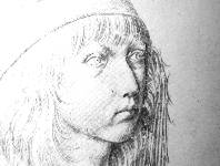 Silberstift, Selbstbildnis von A. Dürer
